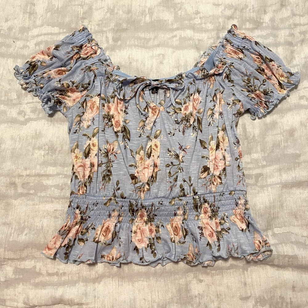Floral Off the Shoulder Blouse